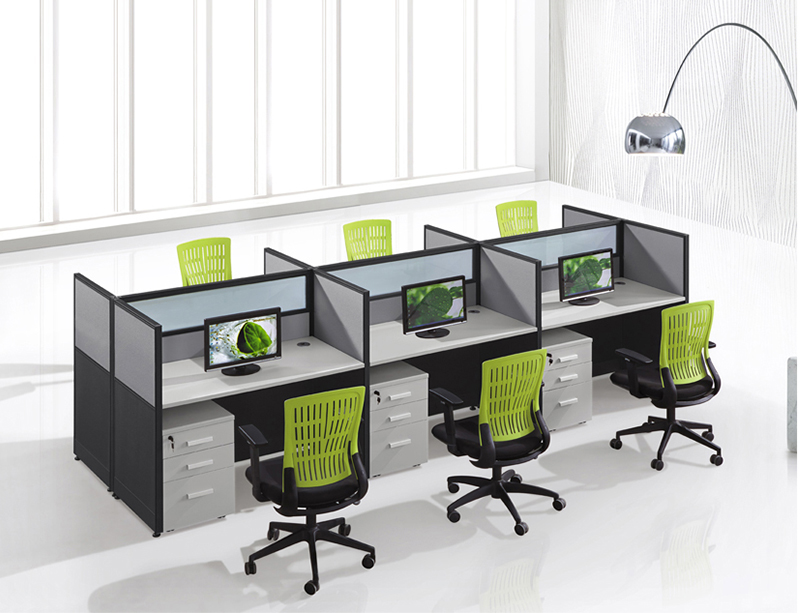 CF-W304 cubicles office workstation cubicle for 6 person