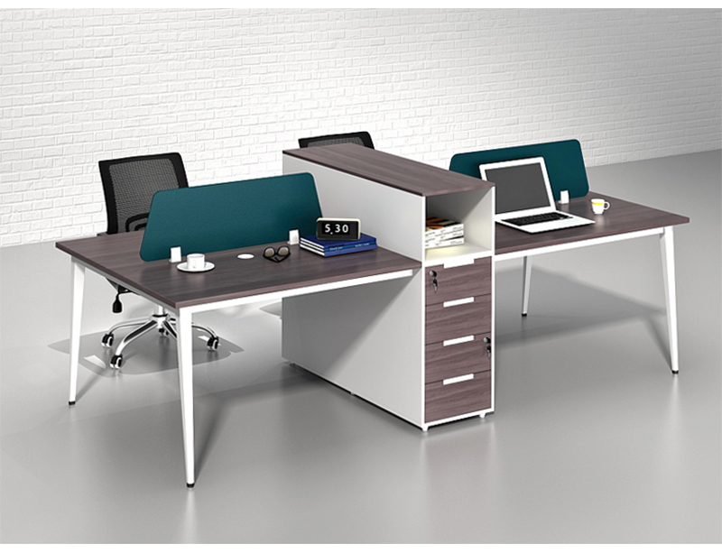 Modern design 4 Person wooden furniture office workstation