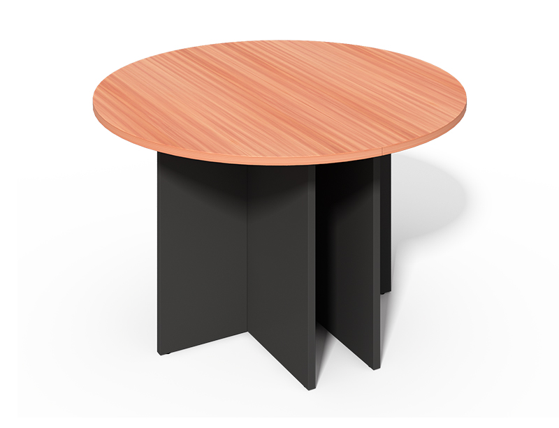 CF-100P Round Discussion Table with Wood Legs