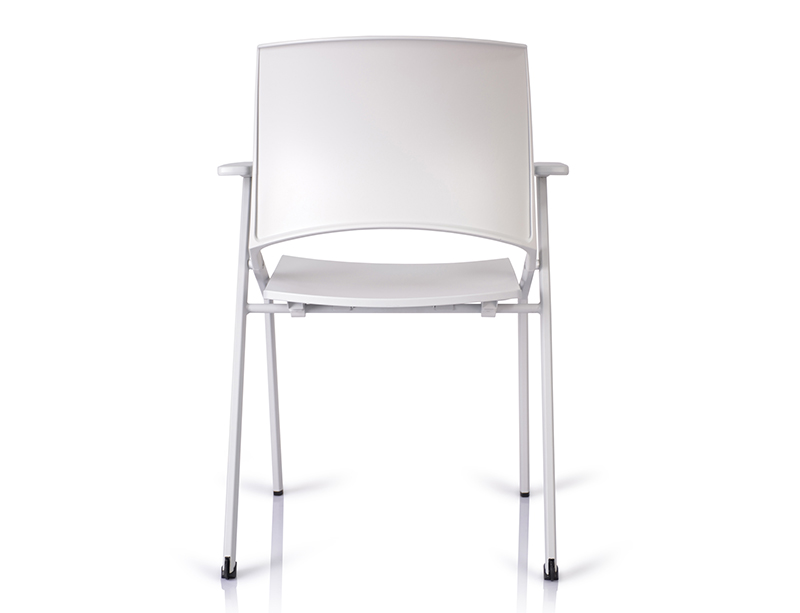 White folding chairs 