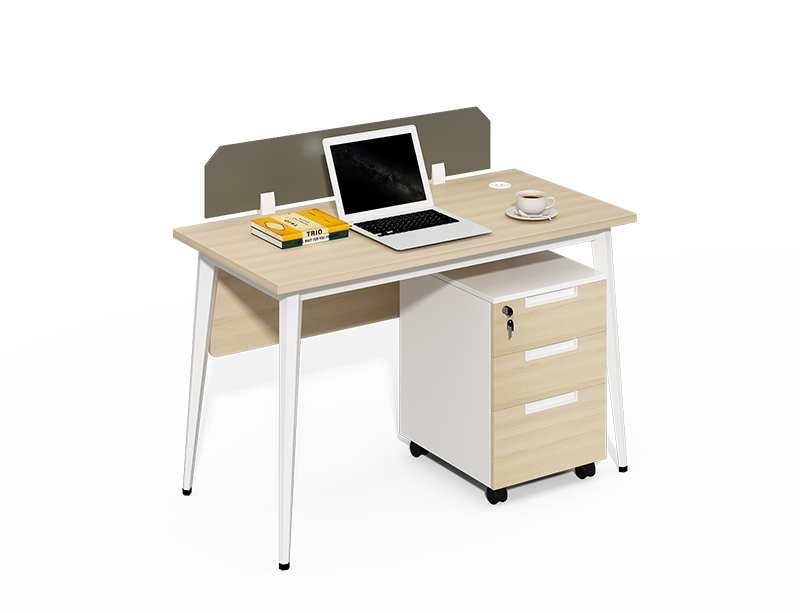Factory price 1 seater small 1200mm office table with drawers CF-BKW1260G