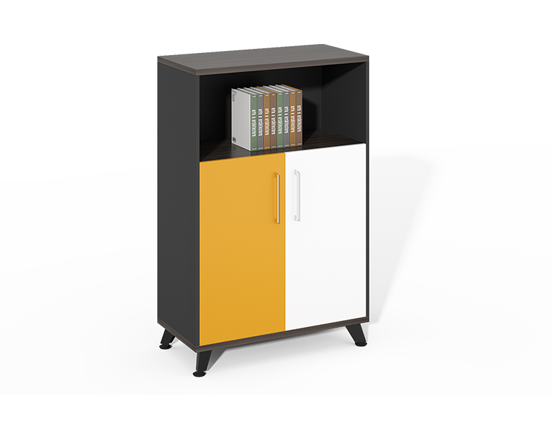 Factory price lateral Openshelf+2 swing doors home office file cabinet CF-HMF0812B